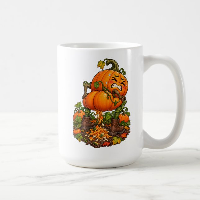 Mug Citrouilles qui font caca drôles Halloween Automne (Droite)