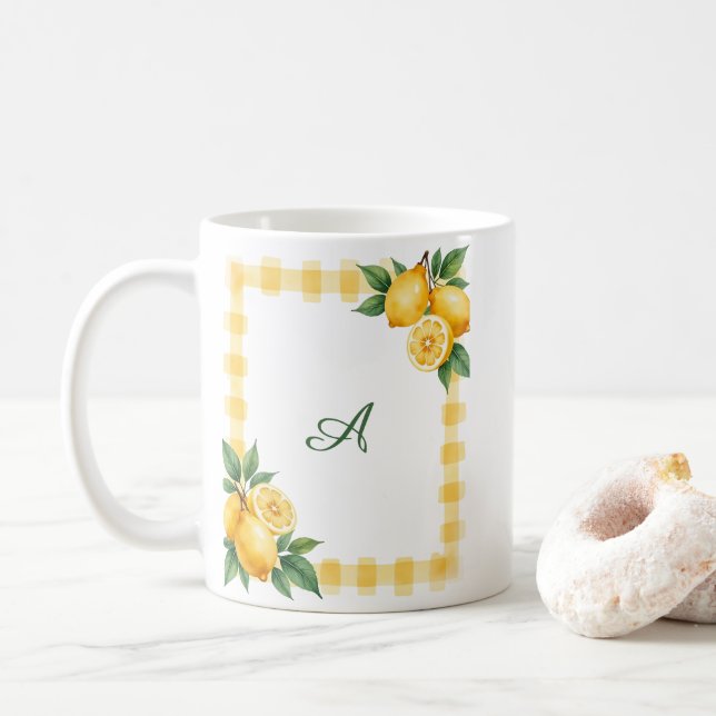 Mug Citrus de la côte italienne d'Amalfi Lemons En vic (Avec donut)