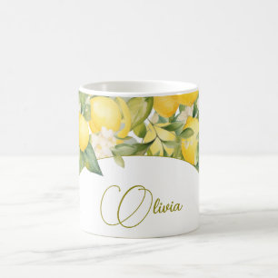 Mug Citrus Floral Citrus Moderne Entreprise Personnell