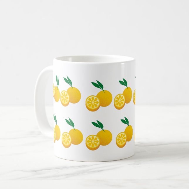 Mug Citrus jaune clair (Devant gauche)