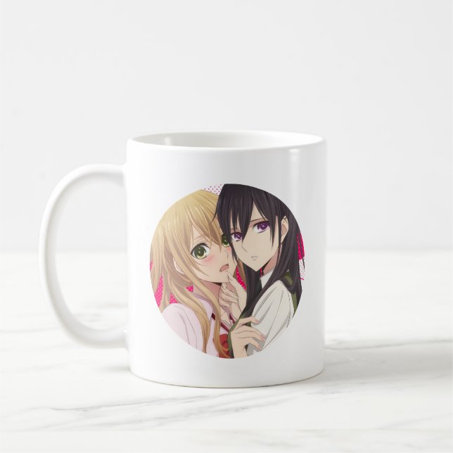 Mug Citrus | Mei x Yuzu | Yuri Anime Manga | (Gauche)