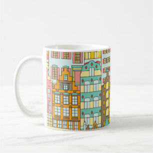 Mug City Panorama Croquis : Maisons Simples.