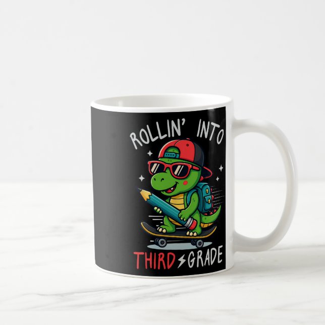 Mug Ck À L'école En Roulant Dans La 3e Année T-rex Ska (Droite)