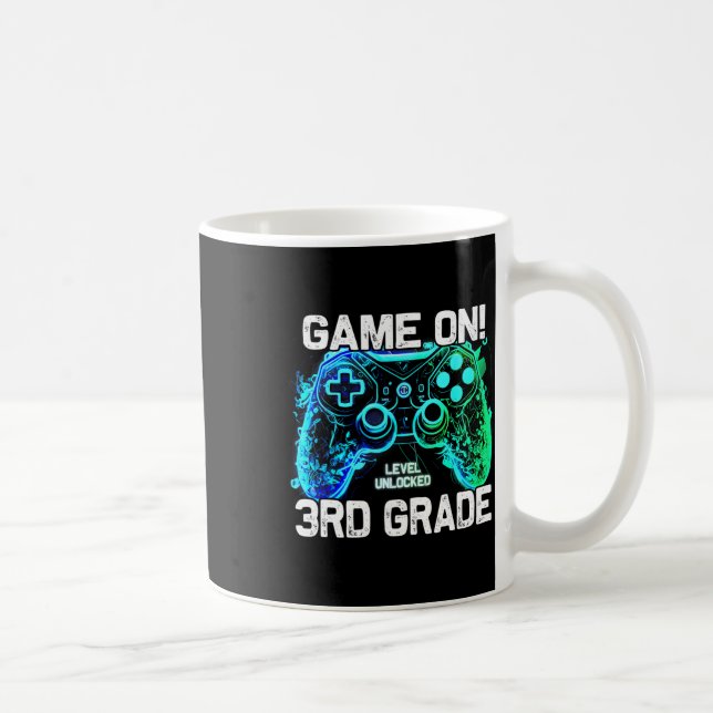 Mug Ck To School 3rd Grade Boys Gamer First Day School (Droite)