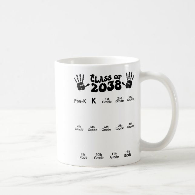 Mug Cl De 2038 Augmenter Avec Moi Empreinte À La Main  (Droite)