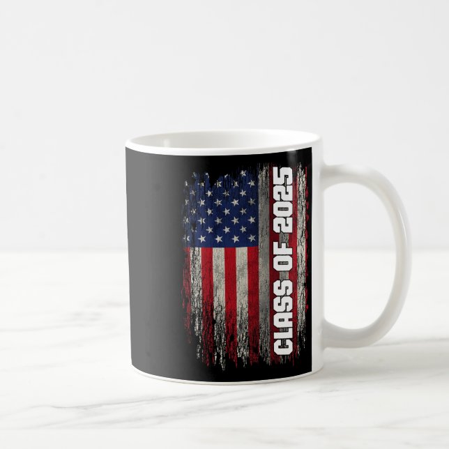 Mug Cl Of 2025 Funny Senior 2025 États-Unis Drapeau Am (Droite)
