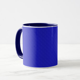 Mug Clair Solide néon bleu texturé.