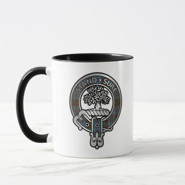 Mug Clan Anderson Crest & Tartan (Gauche)