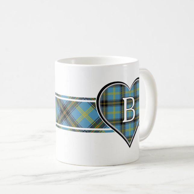 Mug Clan Bell Tartan Heart (Devant droit)