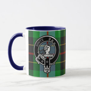 Mug Clan Brodie Crest & Hunter Tartan