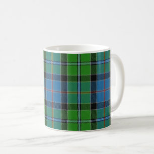 Mug Clan classique plaid bleu et vert de Stirling de