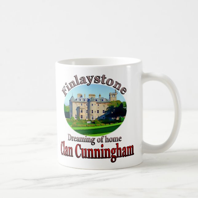 Mug Clan Cunningham Rêvant de la Maison Finlaystone (Droite)