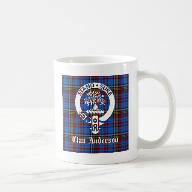 Mug Clan écossais Anderson Crest & Tartan (Droite)