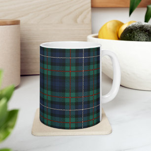 Mug Clan écossais plaid Robertson Green Purple Check