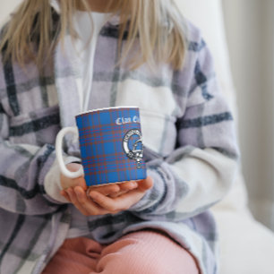Mug Clan Elliot Crest Badge & Tartan personnalisable