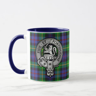Mug Clan Farquharson Crest & Tartan