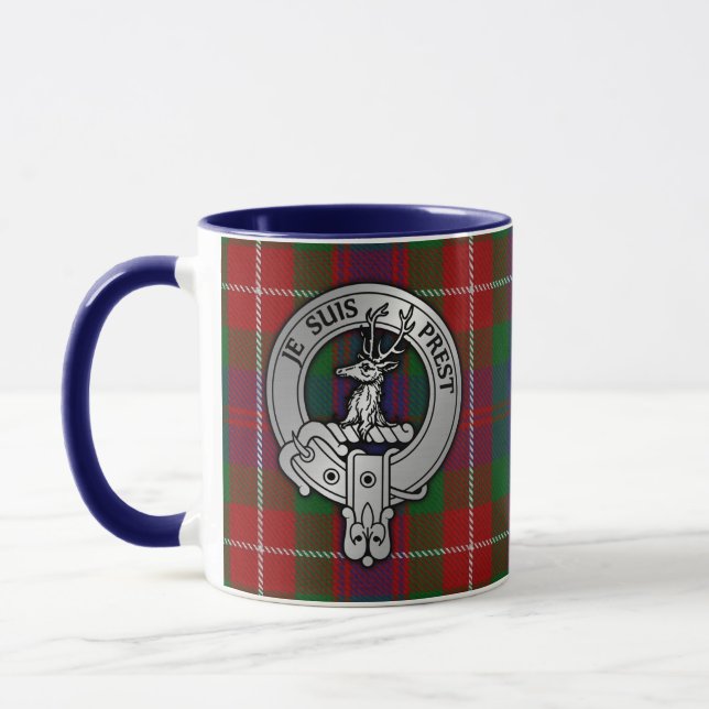 Mug Clan Fraser de Lovat Crest & Tartan (Gauche)