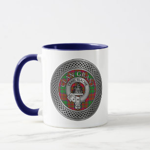 Mug Clan Grant Crest & Tartan Knot