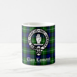 Mug Clan Lamont Crest Badge et Tartan