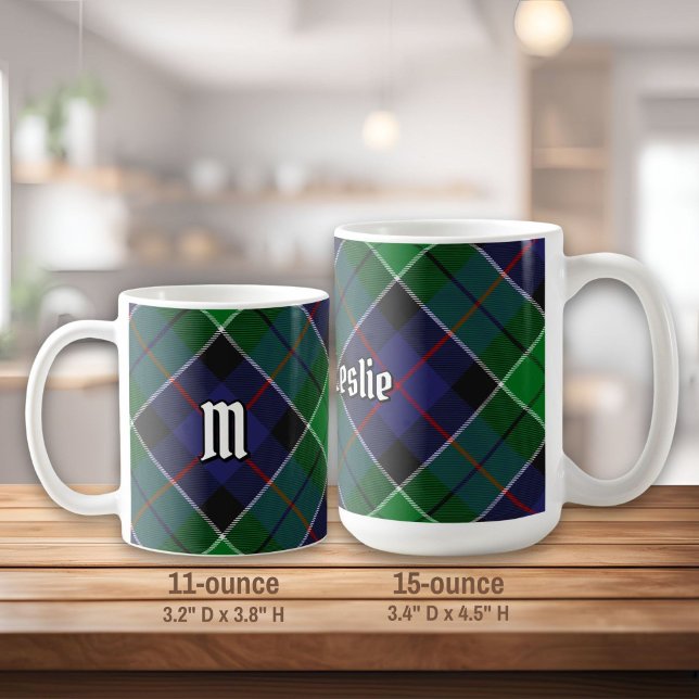 Mug Clan Leslie Chasse Tartan (Créateur téléchargé)