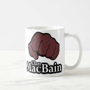 Mug Clan MacBain Écosse Fier Tartan Poing