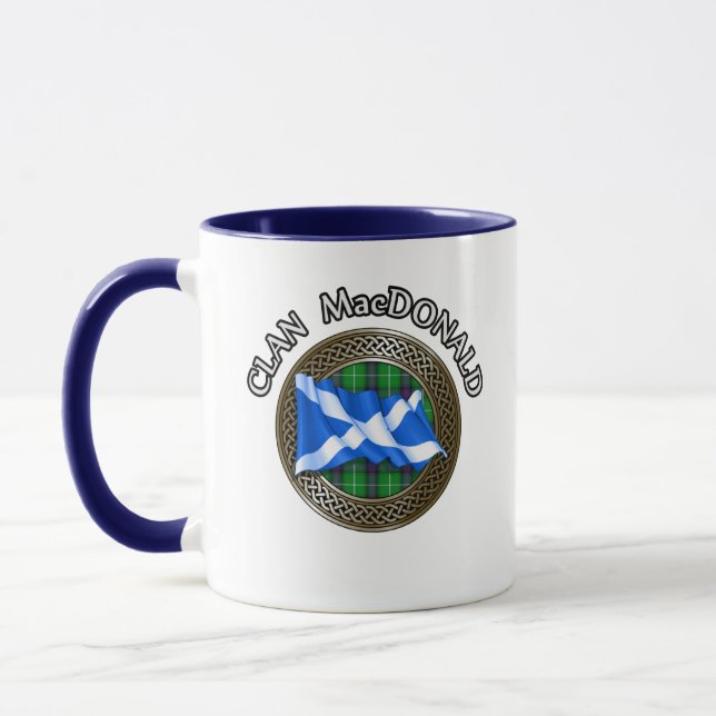 Mug Clan MacDonald Tartan & Drapeau (Gauche)