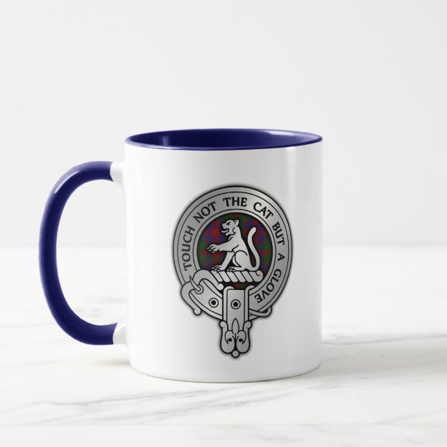 Mug Clan MacGowan Crest & Tartan (Gauche)