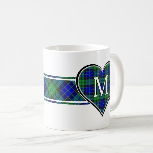 Mug Clan MacKay Tartan Heart (Devant droit)