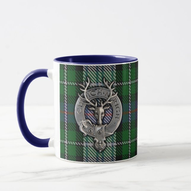 Mug Clan MacKenzie Crest & Robe Tartan (Gauche)