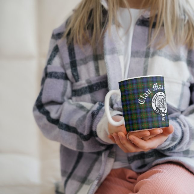 Mug Clan MacLaren Crest Badge & Tartan personnalisable (Créateur téléchargé)