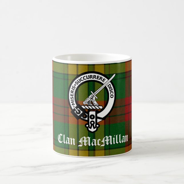 Mug Clan MacMillan Crest Badge et Tartan (Centre)