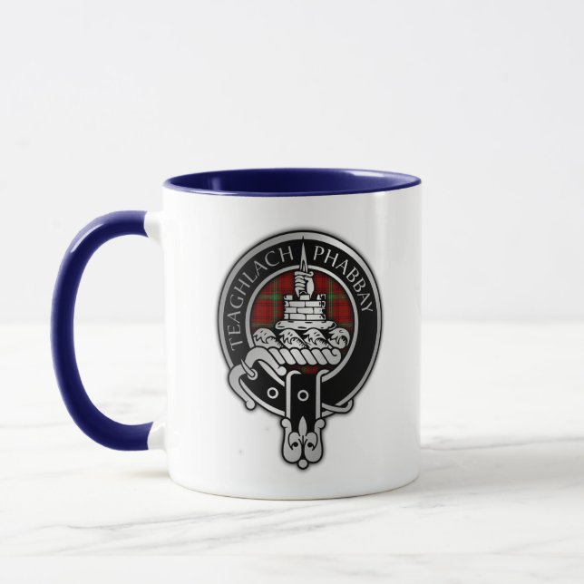 Mug Clan Morrison Crest & Tartan (Gauche)