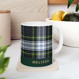 Mug Clan personnalisé Gordon Tartan Nom du plan