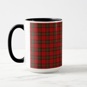 Mug Clan Stewart Royal Scottish Tartan Plaid Motif
