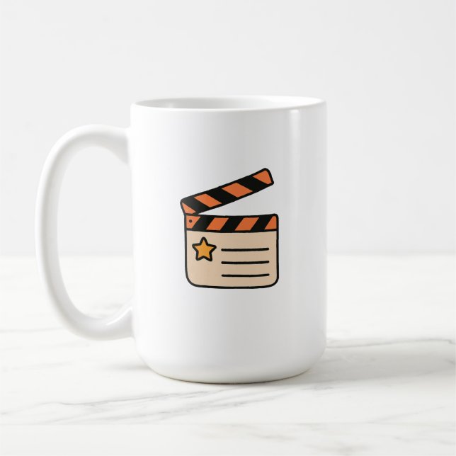 Mug Clapet Cinéphile Graphique (Gauche)