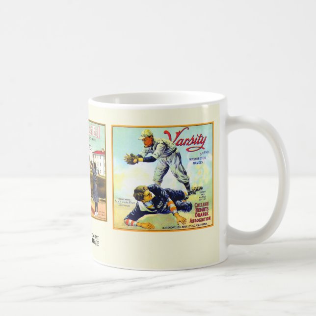 Mug - Claremont CA - Fruit Crate Étiquettes (Droite)