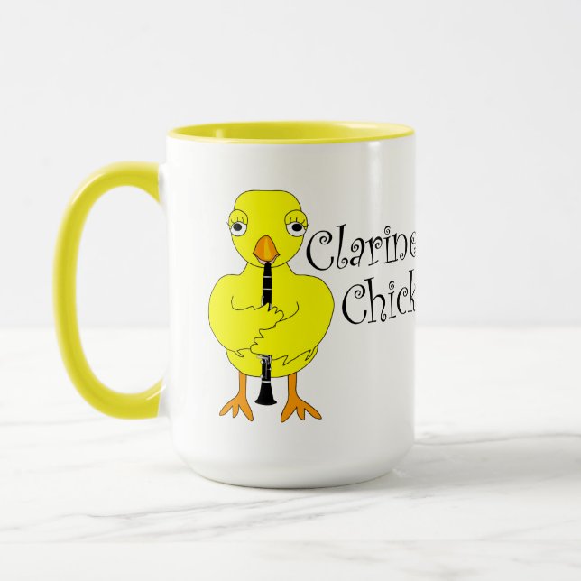 Mug Clarinet Chick Text (Gauche)