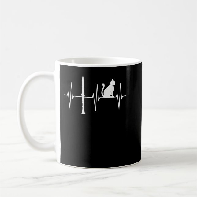 Mug Clarinet Funny Amoureux des chats Clarinetist Clar (Gauche)