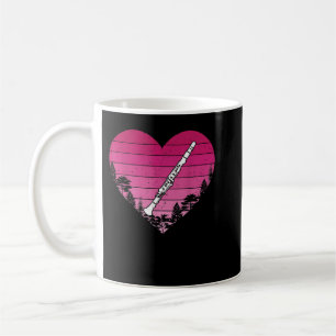 Mug Clarinet Music Lover Retro Coeur Vintage Clarinet