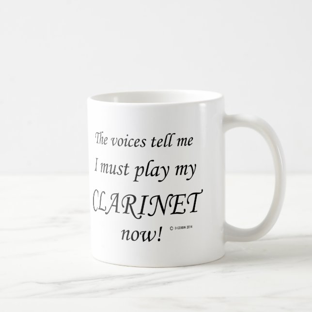 Mug Clarinet Voices dit qu'il faut jouer (Droite)