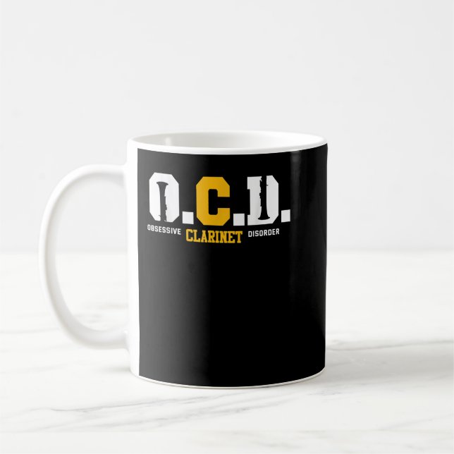 Mug Clarinetist Funny Clarinet Joke Clarinet4 (Gauche)