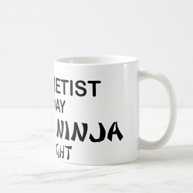 Mug Clarinetist Ninja mortel par nuit (Droite)