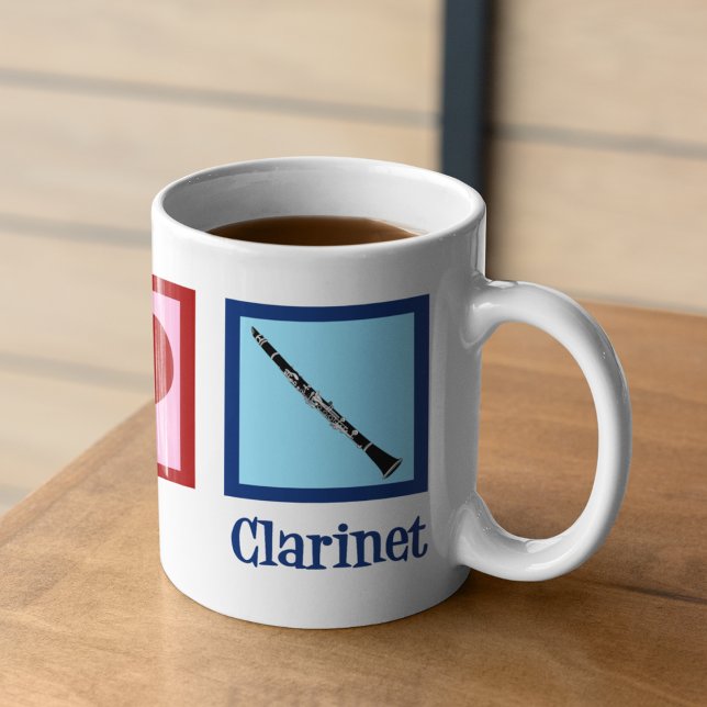 Mug Clarinets d'amour pour la paix (Créateur téléchargé)