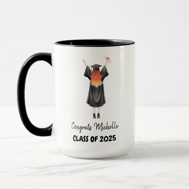 Mug Class of 2025 Graduation Personalized (Gauche)