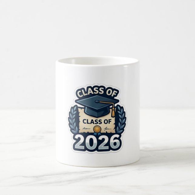 Mug Class of 2026 Graduation Badge - Modern Pixel Art  (Centre)
