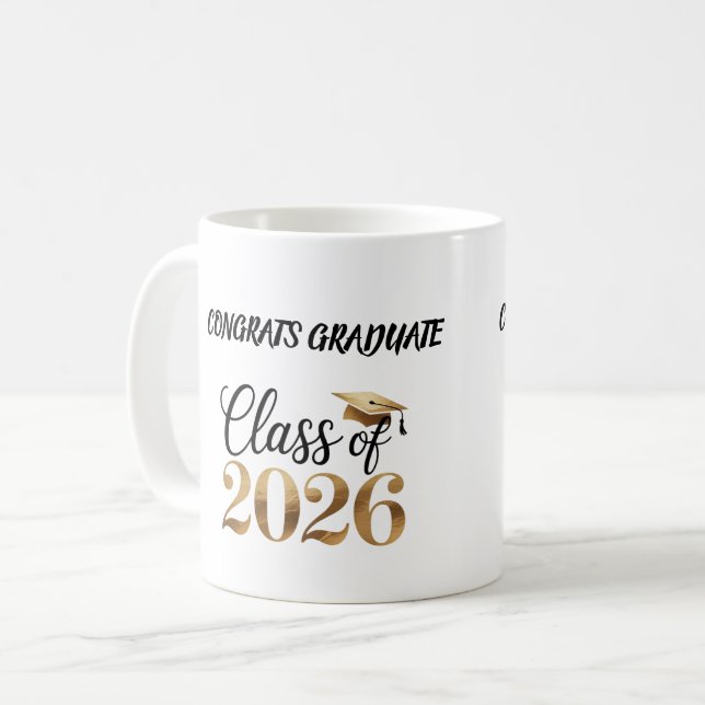 Mug Class of 2026 Graduation T-Shirt Gift (Devant gauche)