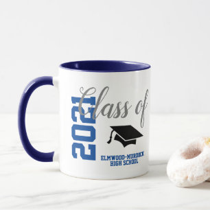 Mug Classe bleue personnalisée de l'école de cadeaux 2