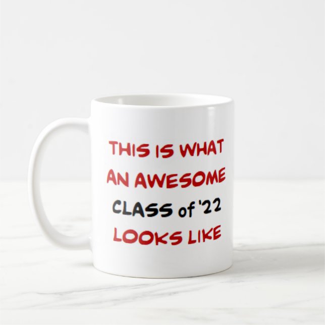 Mug classe de 2022, génial (Gauche)