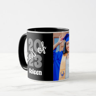 Mug Classe De 2023 Photo de graduation moderne perso