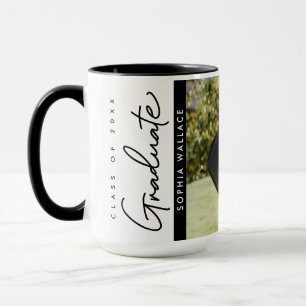 Mug Classe de 2025 Diplômé Moderne Simple photo person